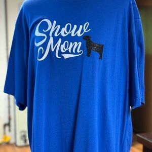 Blue 'Show Mom' Graphic T-Shirt